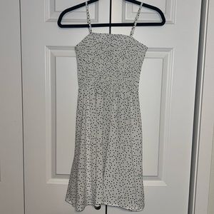 Shein white polka dot sundress, size xs, worn twice, perfect for summer